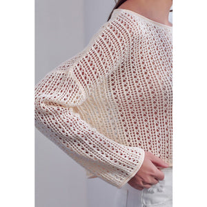 Happy For You Crochet Top - Natural