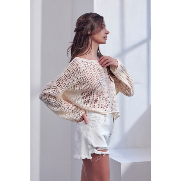Happy For You Crochet Top - Natural