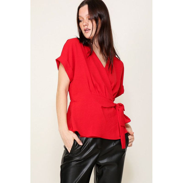 In Love Short Sleeve Top - Red